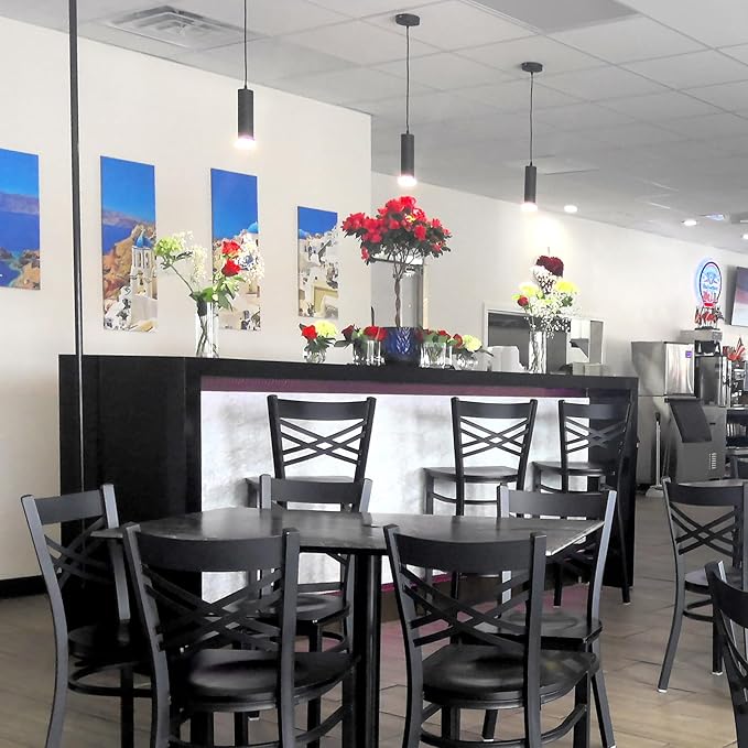 OKELI Pendant Lights, Modern Black Pendant Lights Fixture,3 Color Unique LED Pendant Lighting for Kitchen Island Bar,20W,3000-6000K, ETL(3Pack)