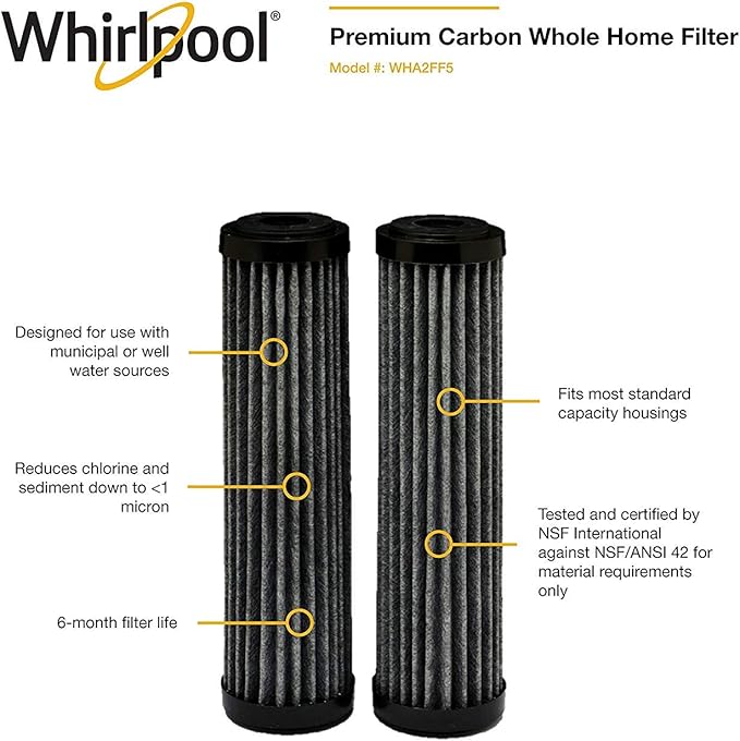 Whirlpool WHA2FF5 Water Filter , Black