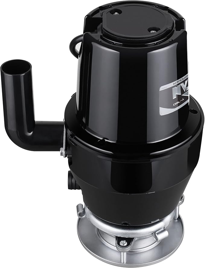 TITAN 10-US-TN-760-3B Torque Garbage Disposal System with Stainless Steel Impellers & Griding Components, Black (1/2 HP | Mid Duty)