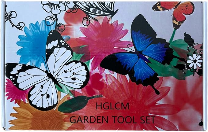 Gardening Tools Set of 9 - Complete Heavy Duty Garden Tools Set with Fashion Handbag - Durable Gardening Supplies Kit Ideal Gifts for Women