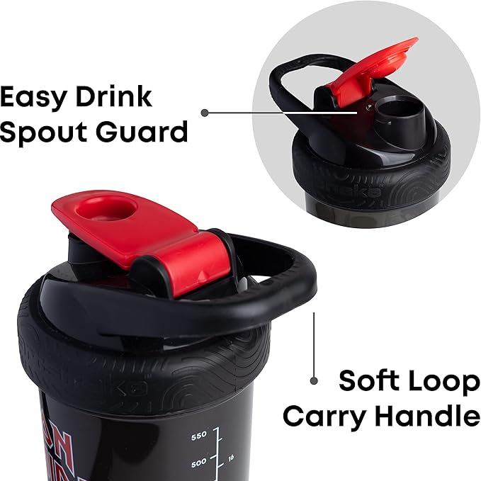 Smartshake Revive Protein Shaker Bottle, Leakproof & Durable Shaker for Protein Shakes, Fitness Workout Supplements Storage Box for Sport & Gym, BPA & DEHP Free - 750 ml, Maiden Shaker