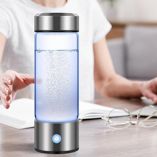 FRAMICS Hydrogen Water Bottle with Gift Box, Portable Hydrogen Water Bottle Generator with PEM SPE Technology, 3Min Quick Electrolysis Hydrogen Water Ionizer Machine for Home Office Travel Exercise