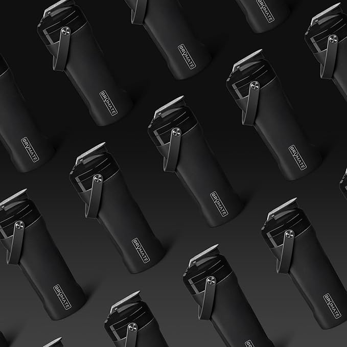 BrüMate MultiShaker Blender Shaker Bottle | 100% Leakproof Insulated Stainless Steel Shaker Bottle | Protein Shaker Bottle, and Pre Workout Bottle for the Gym | 26oz (Matte Black)