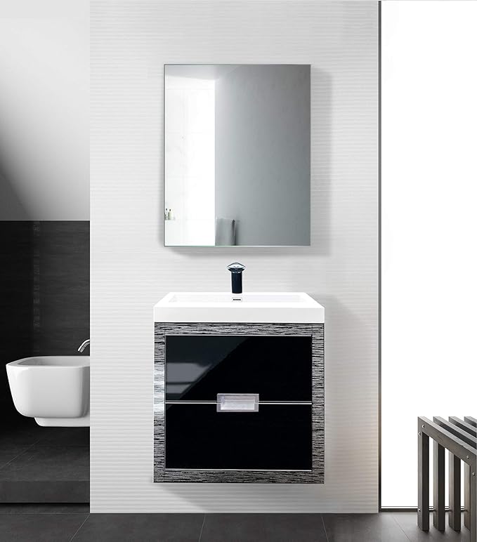 Krugg Medicine Cabinet | Recess or Surface Mount | Blum Hinge 170 Degree Soft Close | (24"x30")