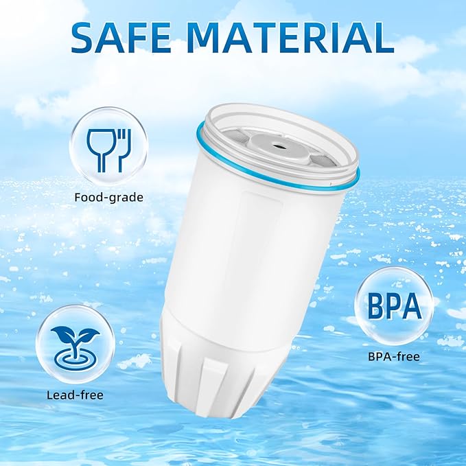 Upgraded Water Filter Replacement for ZERO Pitchers and Dispensers ZR-001 ZR-017 ZD-010RP, Multi-Stage Filter System Reduce Lead, 0 TDS, 3 Packs