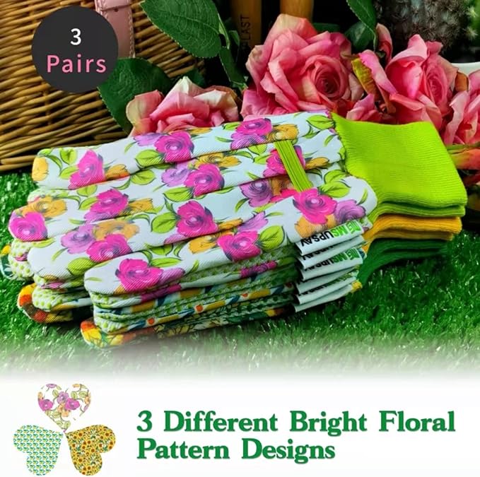 Thorn Proof&Puncture Resistant Gardening Gloves with Grip,Garden Gloves for Women, Leather Work Gloves,Gifts