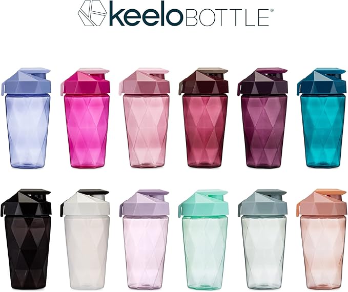 Classic 20oz Blender Shaker Bottle | Protein Shaker Bottle with Diamond Agitator | Shaker Cup with Carrying Handle and Dishwasher Safe | Sage - 20-Ounces