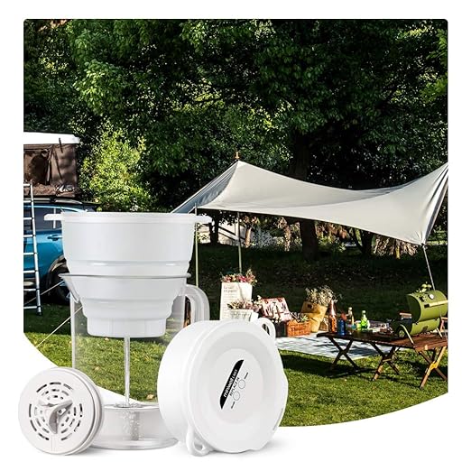 miniwell Filtration System- Water Camping Filter Pitcher with Replaceable Filter - for Hiking Purification- Faucet Filter Remove Chlorine,Sediments, BPA Free- Emergency (Blue)