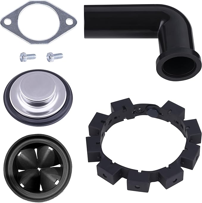 TITAN 10-US-TN-1060-3B Torque Garbage Disposal System with Stainless Steel Impellers & Griding Components, Black (1-1/4 HP | Premium)