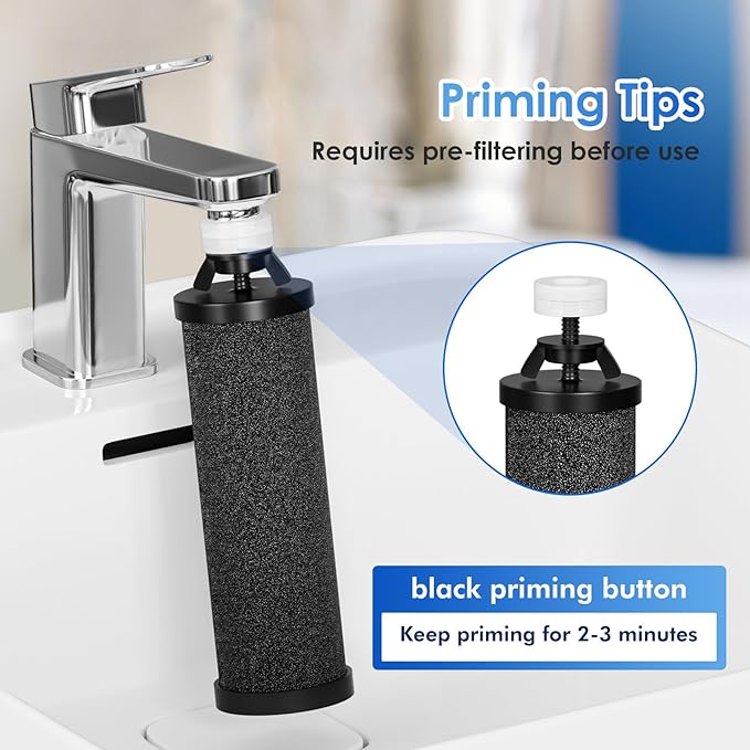 Purewell PB-2 Black Purification Elements, Replacement Filters for PB-2/BB8-2 Purification Elements and Gravity Water Filter System (2 Pack)