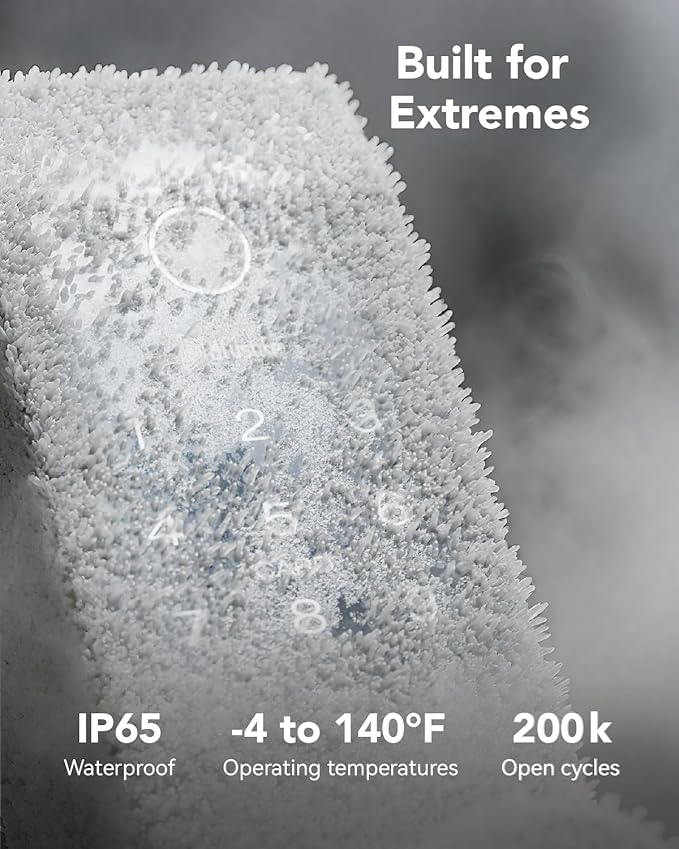 Smart Lock Doorbell Fingerprint Smart Door Lock Deadbolt for Homeowners or Parents Door Lock with Camera and Door Handle for Renters, Keyless Entry Door Lock for Front Door (Contour V Sand Nickel)