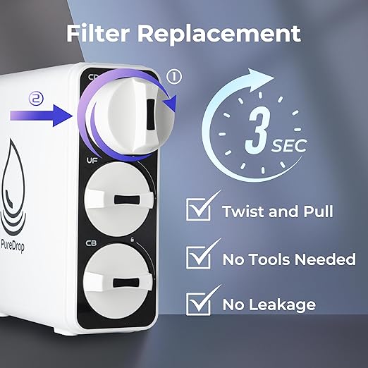 PDR-FPC3 Composite Pre-Filter Replacement Filter Cartridge for PDR-3CUW Ultra-Filtration Under Sink Water Filter System