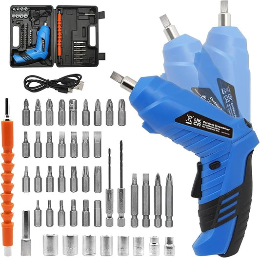 Cordless Electric Screwdriver, 3.6V usb Charging 2-3hours, Small Drills for Moving, Disassembling and Reassembling Cabinets and Beds not Suitable for Construction Sites and Concrete Drilling