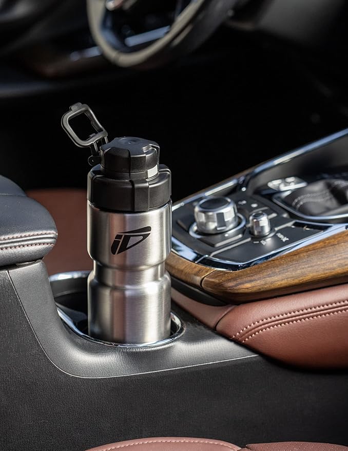 Speedfil Speedflask 21oz. Vacuum Insulated Stainless Steel Cycling Sports Water Bottle with NEW Bounce Back Lid 2.0 (Silver)