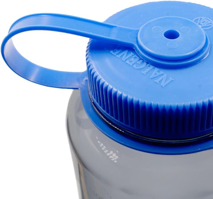 Nalgene Sustain Tritan BPA-Free Water Bottle Made with Material Derived from 50% Plastic Waste, 48 OZ, Wide Mouth, Grey