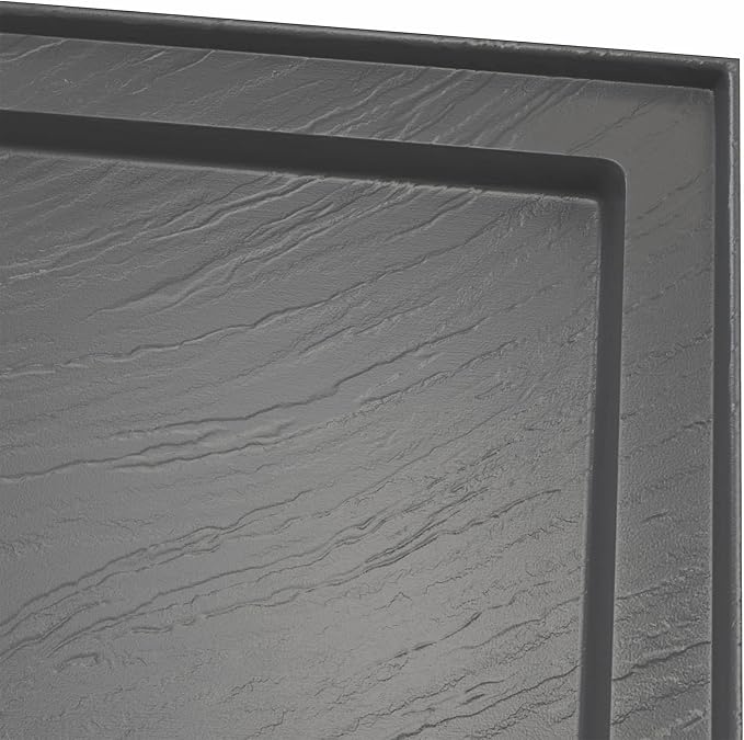 DreamLine SlimLine 36 inch D x 60 inch W x 2 3/4 inch H Center Drain Single Threshold Shower Base in Slate Gray