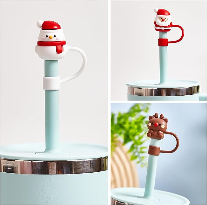 For Hydro Flask Tumbler Straw Lid, 3PCS Straw Cover for Hydro Flask Water Bottles, Silicone Straw Cap for Hydro Flask Cups, Silicone Accessories for Hydro Flask Stainless Steel Tumbler 32Oz 40Oz