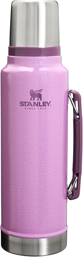 Stanley Classic Vacuum Insulated Wide Mouth Bottle -BPA-Free 18/8 Stainless Steel Thermos for Cold & Hot Beverages
