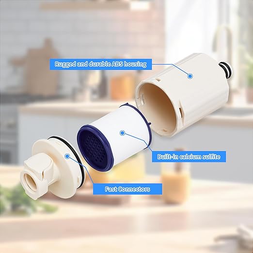 Sink Water Filter Faucet, Faucet Water Filter Replacements for Kitchen Bathroom Sink Faucet Filter Removes Chlorine Fluoride Heavy Metals Hard Water, Pack of 4