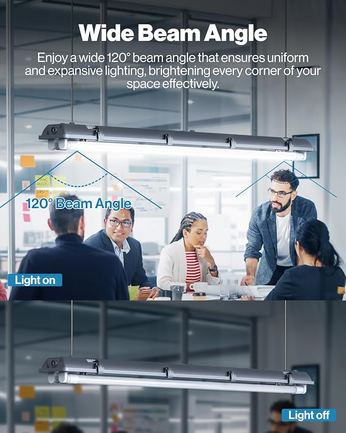 Sunco 10 Pack T8 LED Bulbs 4 Foot, 48 Inch Tube Light Bulbs Fluorescent Replacement, Single or Double Ended Hybrid Type A+B, 2400 LM, 20W, 5000K Daylight, Frosted Lens ETL