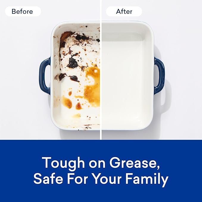 BLUELAND 100% Plastic-Free Dishwasher Detergent Tablets, 60 Count, Free & Clear, Eco-Friendly Dishwashing Pods, Natural, USDA Certified biobased