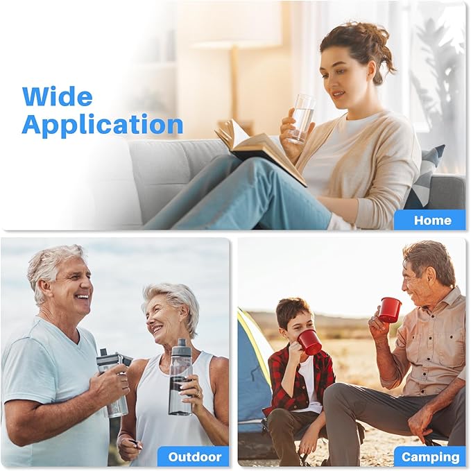 Water Filter Replacement for Berkey BB9-2 Water Filter,Black Berkey Filters Purification Elements Activated Carbon Compatible with Gravity Travel, Large, Royal, Crown Series, 2 Pack