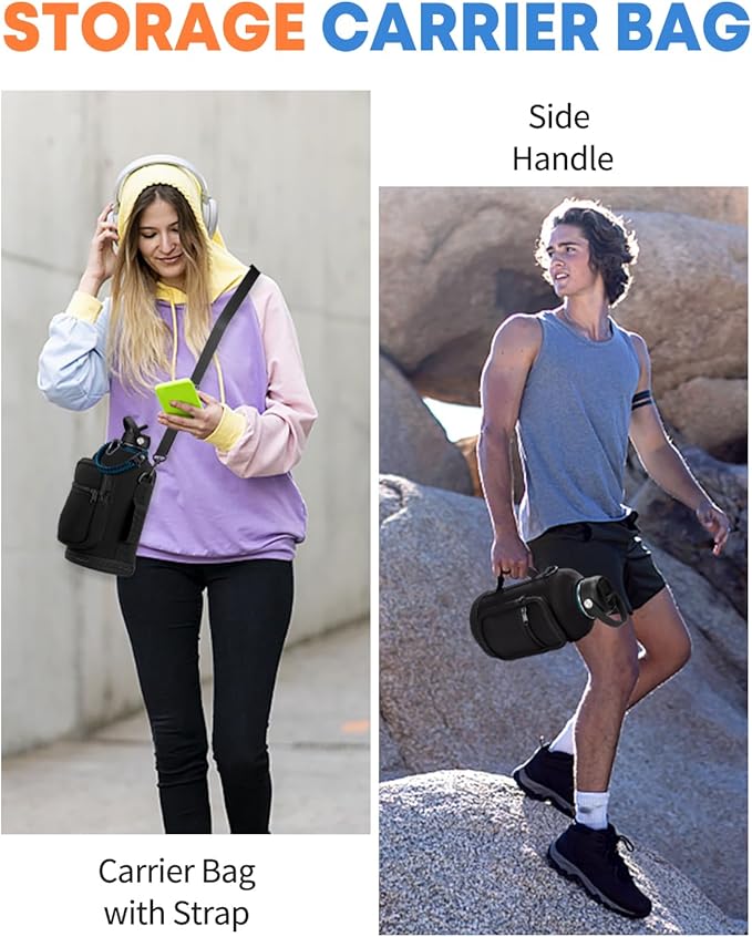 Half Gallon Water-Bottle with Straw - Paracord Handle, Straw & Flex Cap, Keep Ice Cold-48H & Hot-24H, Vacuum Insulated Water Jug with Carrier Bag, Protective Boot, Metal Insulated Water Bottle 64oz