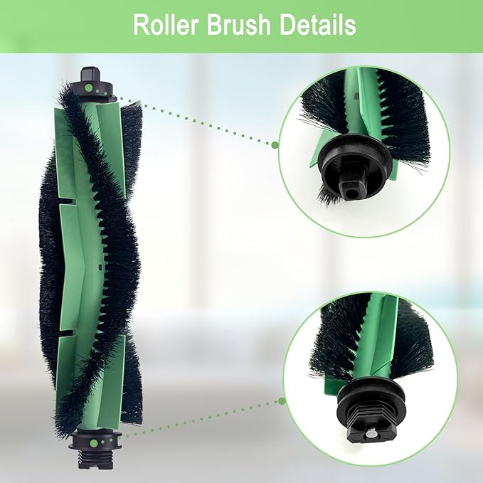 Replacement Parts Accessories Compatible with iRobot Roomba Essential Series Y0140, Q0520, Q0120, Q011, Y0110, Robot Vacuum Cleaner, 1 Roller Brush, 3 Hepa Filters, 3 Mop Pads, 4 Side Brushes