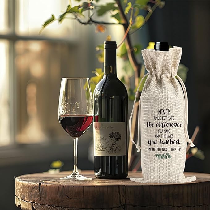 Going Away Gift Farewell Gifts for Coworkers Moving Away Gifts for Friends Coworker Leaving Gifts for Women New Beginnings Gifts for Women Goodbye Gifts for Boss Men Next Chapter Wine Bag