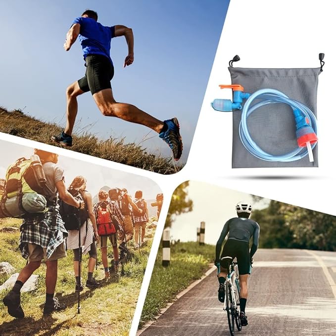 DONGKER Drink Tube Kit,Water Bottle Drink Tube Reservoir Pack Backpack System Hose Kit for Hydration Bladder Backpack