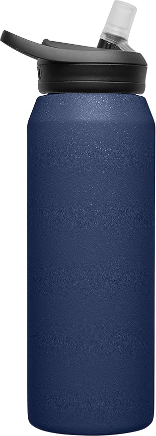 CamelBak eddy+ Water Bottle with Straw 32oz - Insulated Stainless Steel, Navy