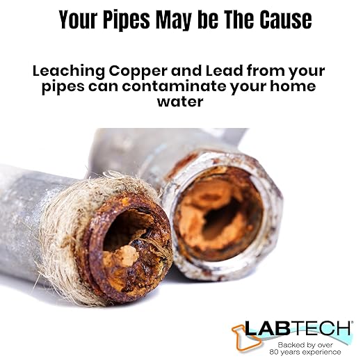 H2O OK Essentials Water Test Kit, includes 10 Tests, Self Test for Lead, Copper, Chroline, Nitrates, Nitrites, Iron,& More; Offers Longest Shelf Life and Most Accurate Self testing