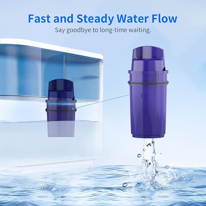 Replacement for Pur®, Pur® Plus Water Filter Pitcher and Dispenser Filtration Systems, NSF Certified, Compatible with CRF950Z PPF951K, CR-1100C, PPT700W, CR-6000C, PPT711W, PPT711, PPT710W, Pack of 4