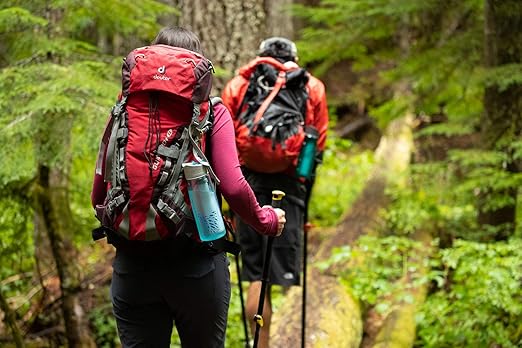 LifeStraw Go Water Filter Bottle with 2-Stage Integrated Filter Straw for Hiking, Backpacking, and Travel, Teal, 22, Model:LSG201DT08