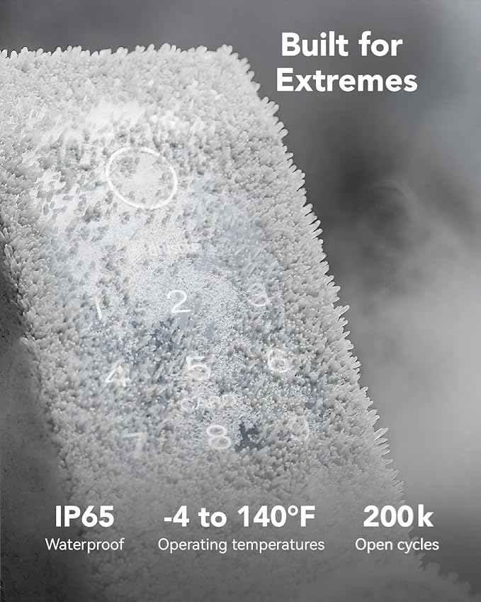 Smart Lock Doorbell Fingerprint Smart Door Lock Deadbolt for Homeowners or Parents Door Lock with Camera and Door Handle for Renters, Keyless Entry Door Lock for Front Door (Contour Sand Nickel)