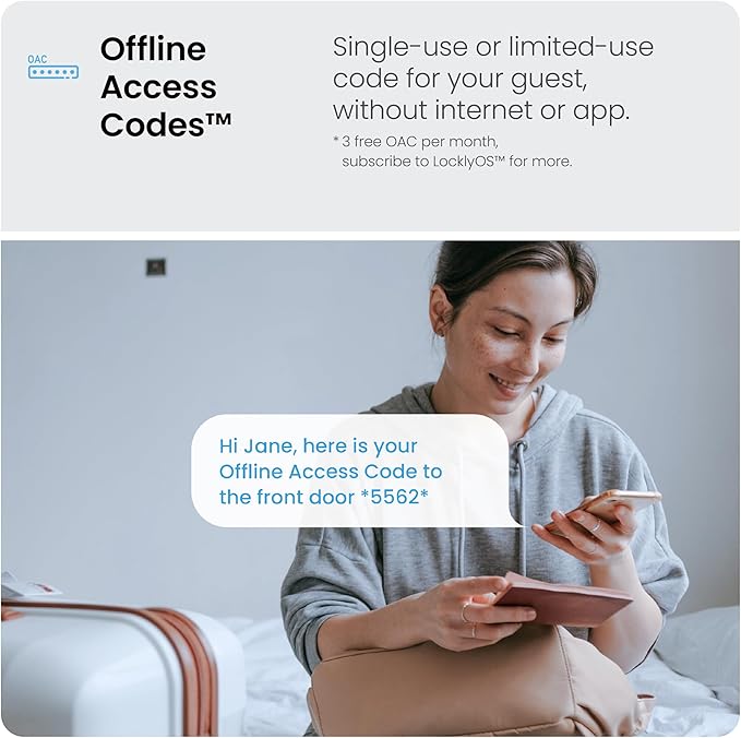 Lockly Smart Lock Model 7S, Bluetooth Smart Door Lock, Keyless Entry with PIN Genie® Digital Keypad, Front Door Lock Deadbolt