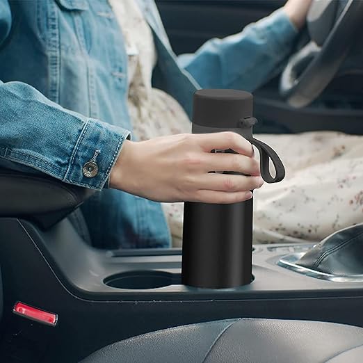 PHILIPS Filtered Water Bottle, Insulated Stainless Steel Water Purifier Bottle for Daily Life & Travel, BPA Free with GoZero Everyday Filter for Cleaner & Tastier Tap Water, Keeps Cold, 18.6 oz Gray