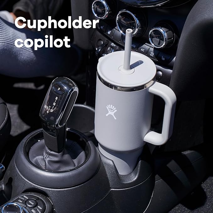 Hydro Flask Travel Tumbler Stainless Steel Vacuum Insulated Tumbler with Lid and Straw for Cold Water and Drinks for Sports, School, Work, Car, Travel, Weekends