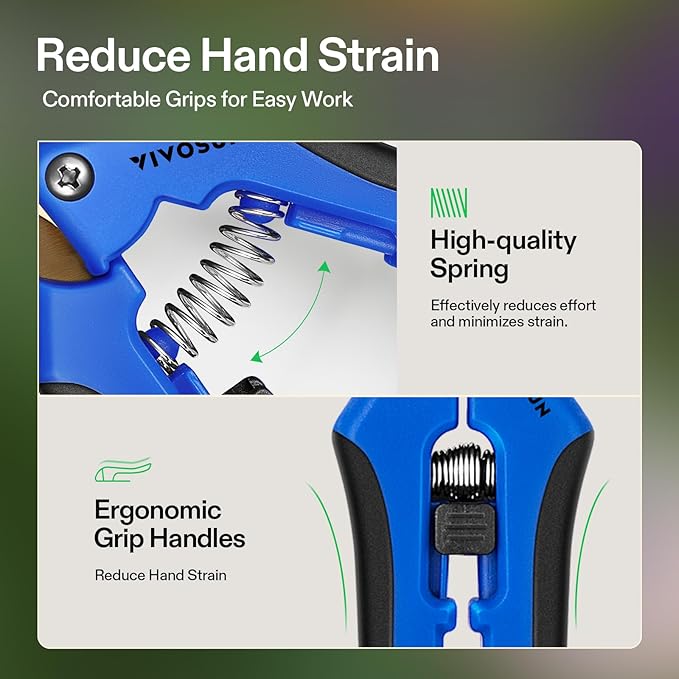 VIVOSUN 12-Pack 6.5 Inch Gardening Scissors Hand Pruner Pruning Shear with Titanium Coated Curved Precision Blades