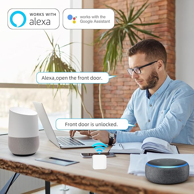 WiFi Front Door Lock Set with Handle, Featuring Fingerprint Keyless Entry, Smart Keypad with Lever Handles, Electronic Screen + WiFi Gateway, App Control, Auto-Lock, and Voice Control