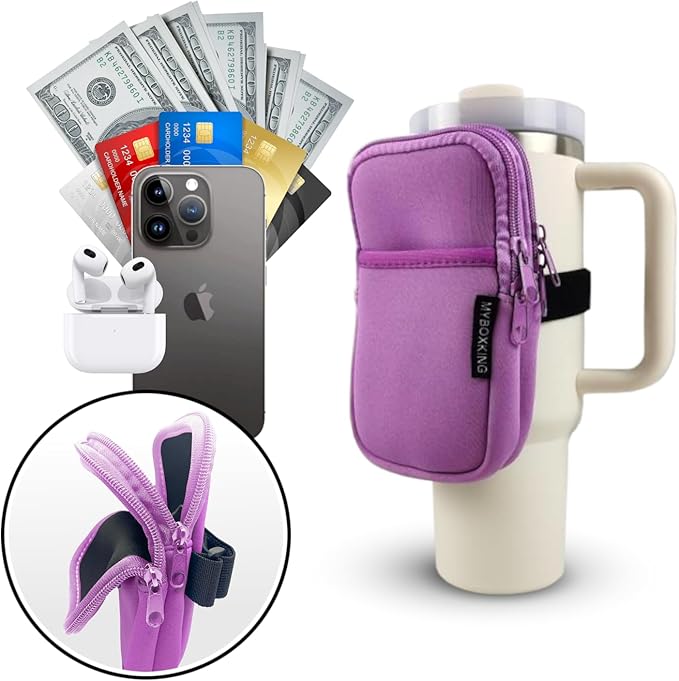 Water Bottle Pouch,Stanley Cup Pouch,Tumbler Pouch,Stanley Fanny Pack,Bag for Cup,Bottle Wallet,Water Bottle,Accessories,Phone,Gym