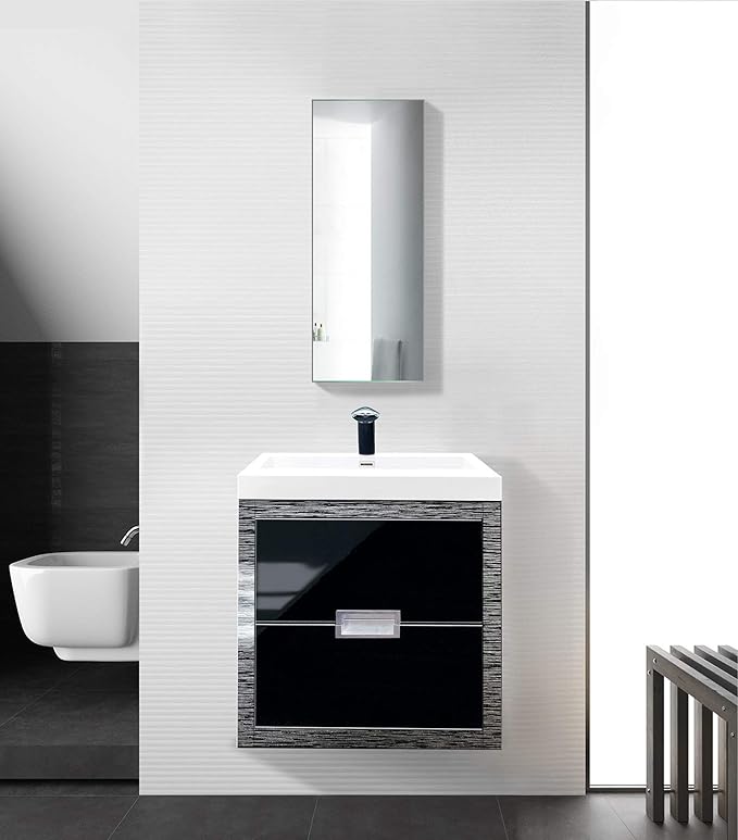 Krugg Medicine Cabinet | Recess or Surface Mount | Blum Hinge 170 Degree Soft Close | (15"x30")