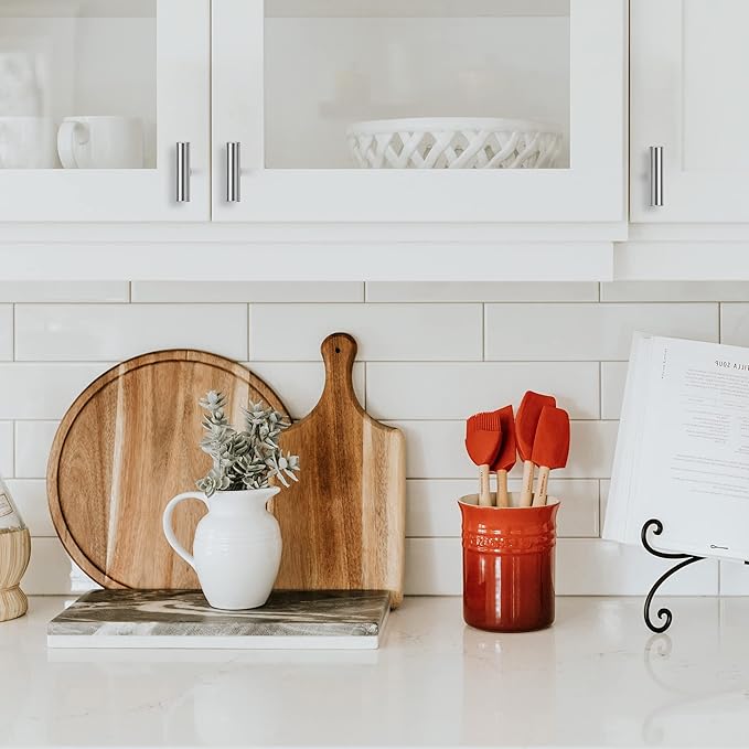 Ravinte 10 Pack | 2" Cabinet Pulls Brushed Nickel Stainless Steel Kitchen Cupboard Drawer Pulls Cabinet Handles 2 Inch Length with Mounting