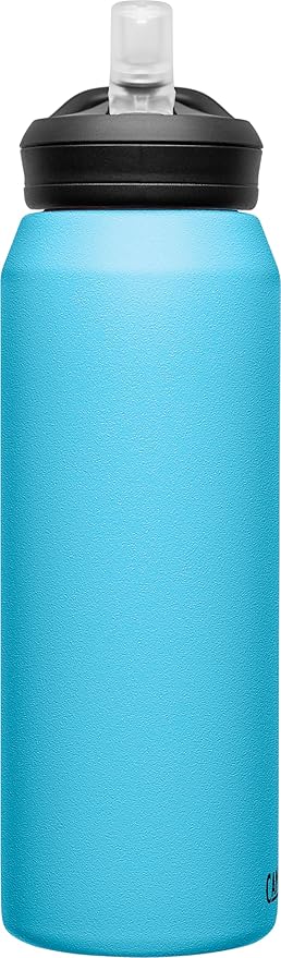 CamelBak Eddy+ 32oz Water Bottle with Straw in Nordic Blue - Insulated Stainless Steel Thermos with Double Wall