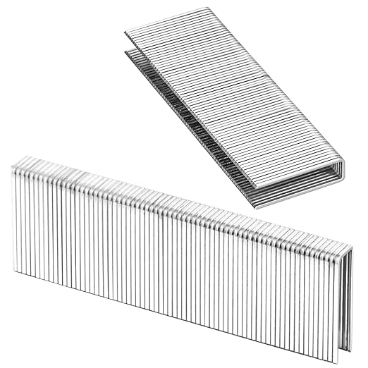 meite 16 Gauge 7/16-Inch Standard Crown Staples, 3/4 Inch Length Galvanized Heavy-Duty Construction Staples for Roof Decking Subflooring Wall Sheathing Fencing, 10,010 PCS
