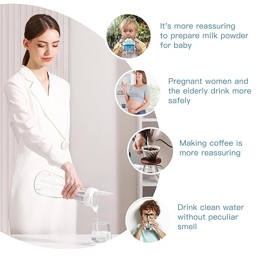 Glass Water Filter Pitcher with Non-Slip Mat,211 Gallons Long-Life,1.3L,BPA Free,Removes Lead,Chlorine,Rust,Odors,Microplastics,Gray