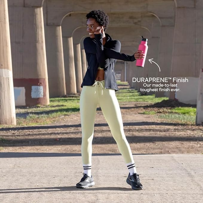 Corkcicle Sport Canteen Insulated Tumbler, Santorini, 32 oz – Reusable Water Bottle Keeps Beverages Cold for 25 Hours & Hot 12 Hours – Cupholder Friendly Tumbler with Screw-On Cap