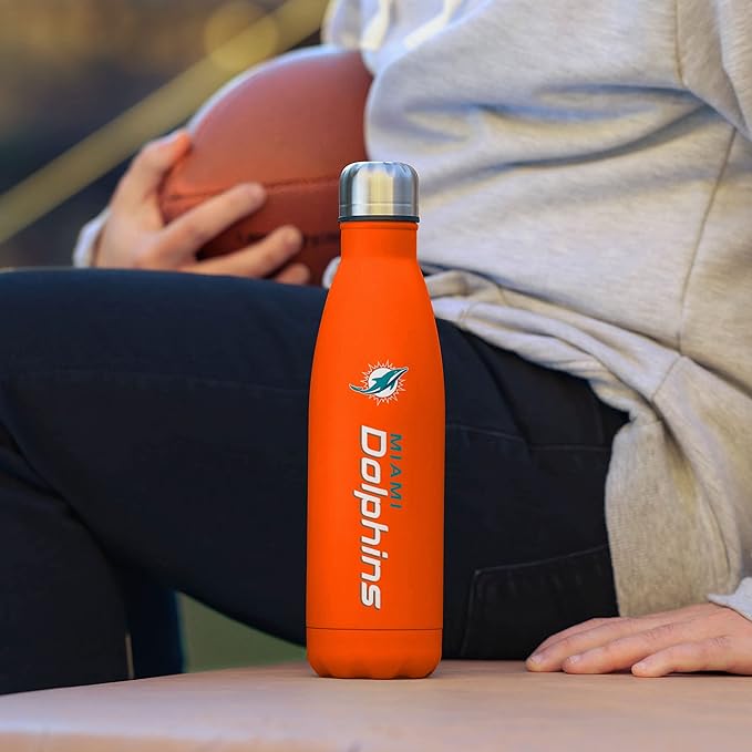 FOCO NFL unisex-adult NFL Team Logo Wordmark Chill Water Bottle