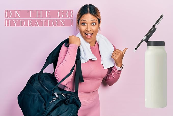 Stainless Steel Water Bottle With Magnetic Phone Holder, medium, red wine, JX-0008