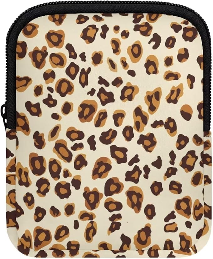 Leopard Stanley Cup Pouch with Adjustable Strap Water Bottle Storage Bag 20oz-40oz IceFlow Tumbler Pouch for Stanley Accessories